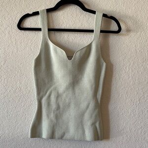 Reiss Light Mint Knit Tank Top